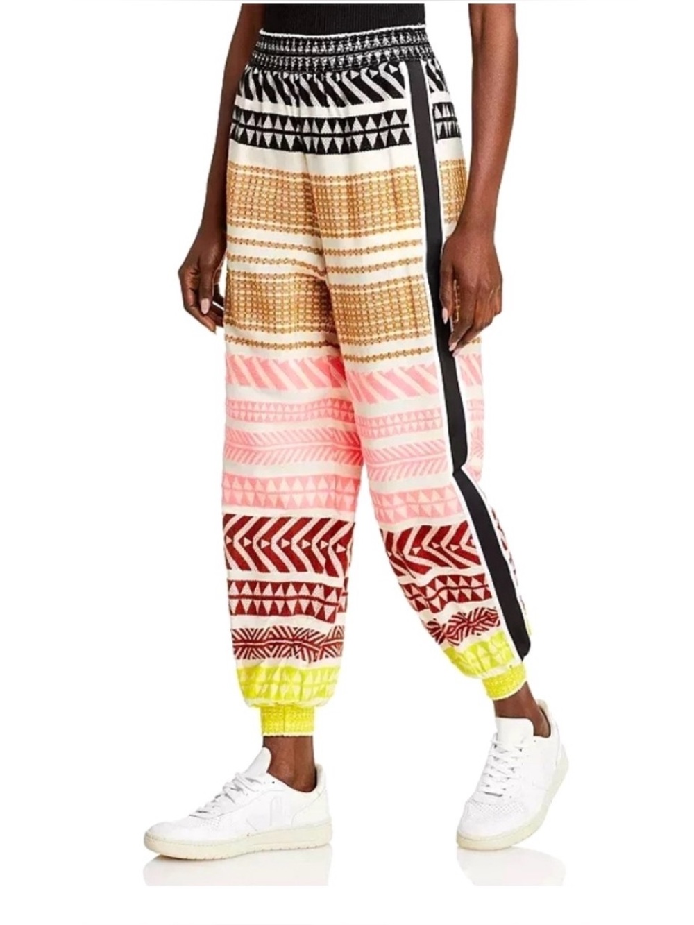Alice + Olivia Courtney Striped Jogger Pants Size XS
